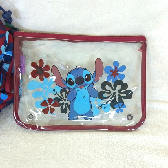 BIOWORLD x DISNEY | Adorable Lilo & Stitch Floral🌸Travel Tote ~ 3-Piece Set - Picture 3 of 10